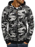 Camouflage Cardigan Hoodies