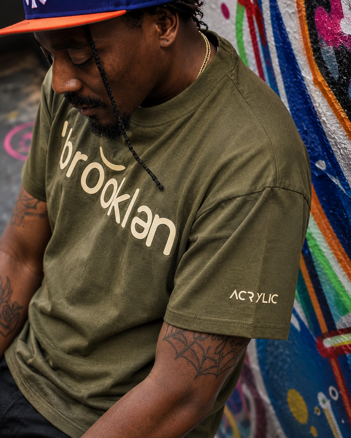 Olive Colored Signature Tee