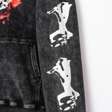 Design A Small Group Of People To Wash And Make Old Black Belt Hoodies