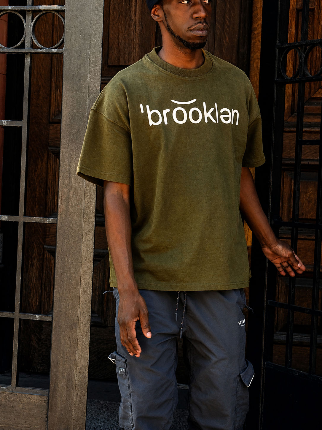 Olive Colored Signature Tee