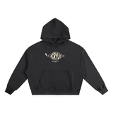 Zipper Motif Hoodie