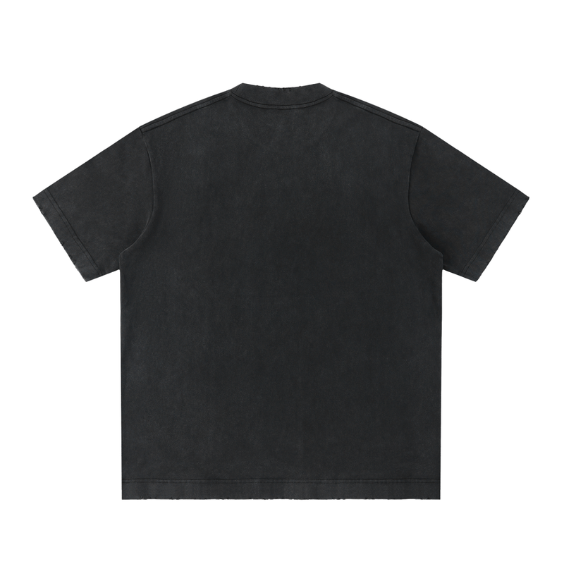 Heavyweight Vintage Washed Frayed T-Shirt