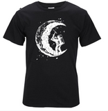 Digging The Moon O-neck T Shirts