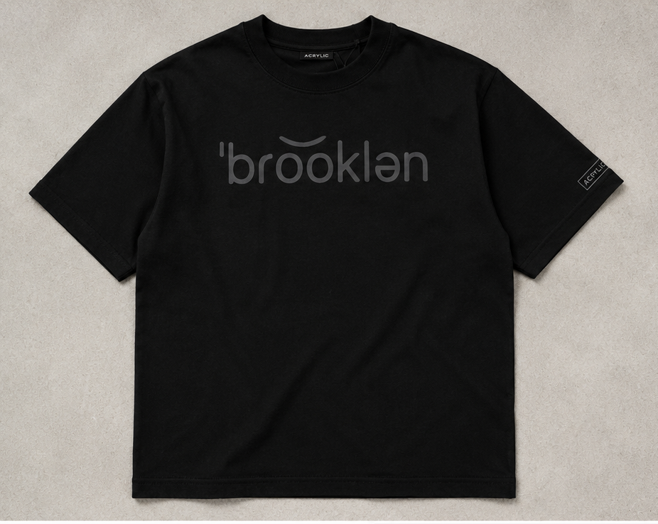 Washed Black Signature Tee — Brooklyn Edition