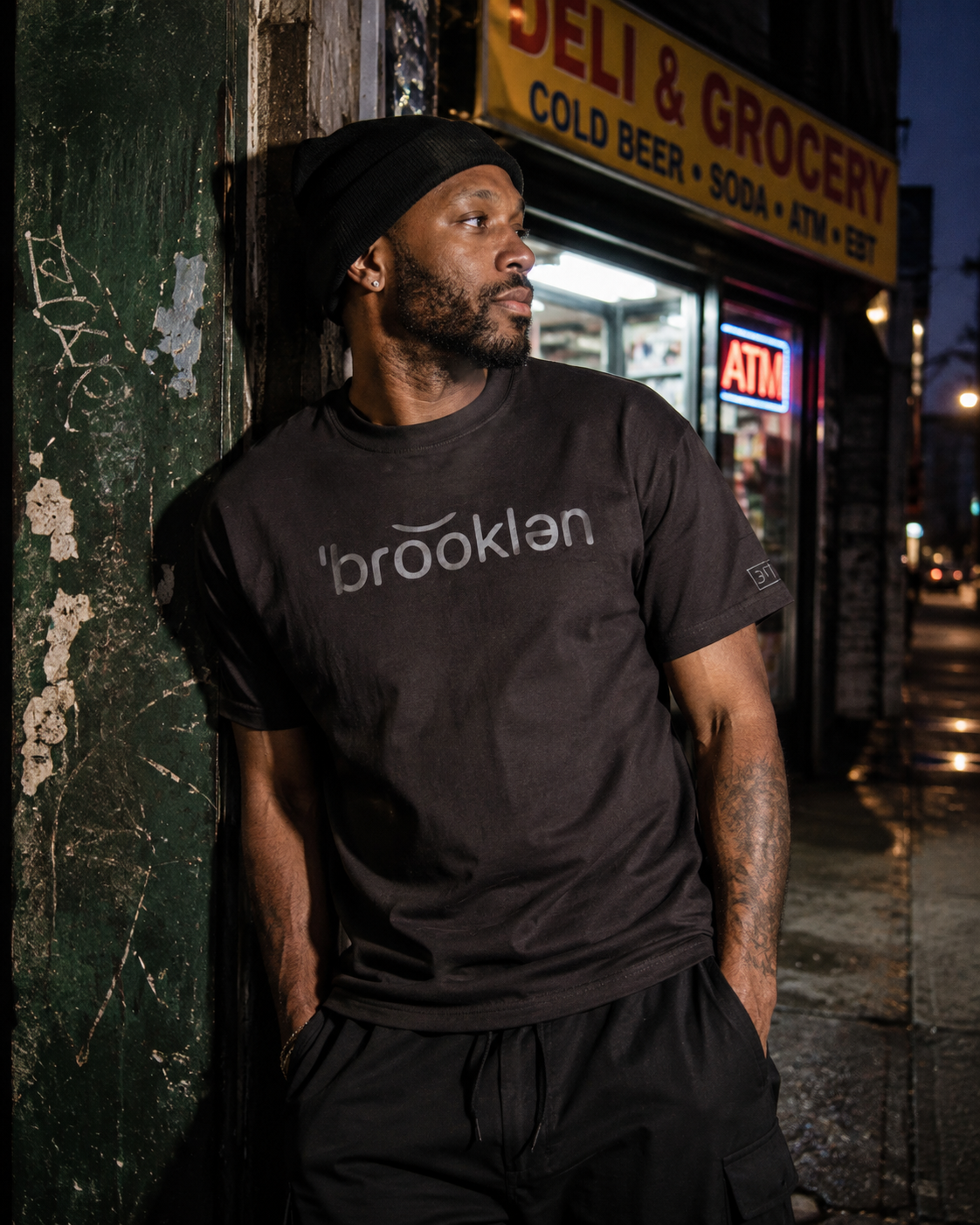 Washed Black Signature Tee — Brooklyn Edition