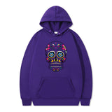 Couple Skull Head Printed Hoodie Sweater