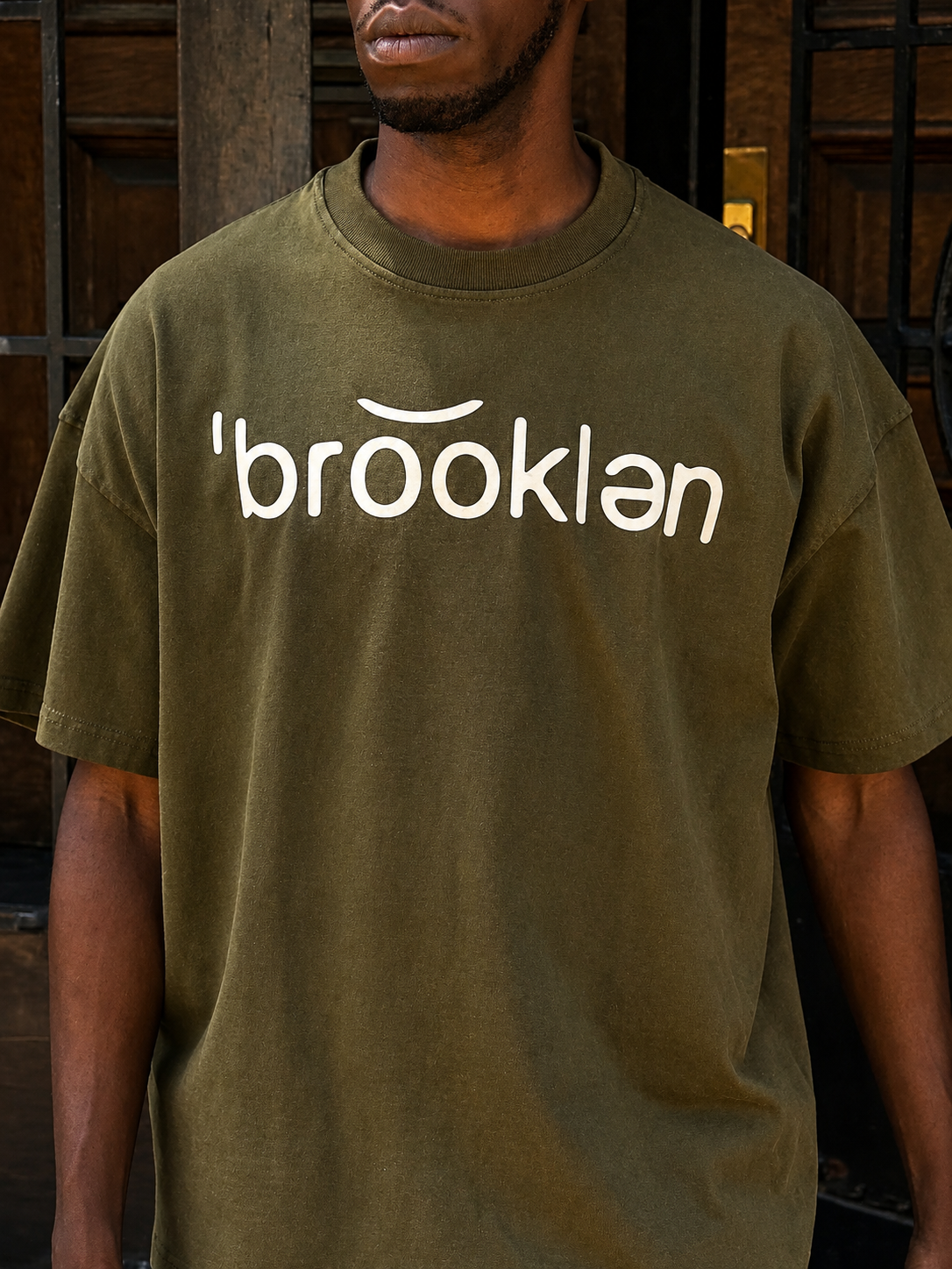 Olive Colored Signature Tee