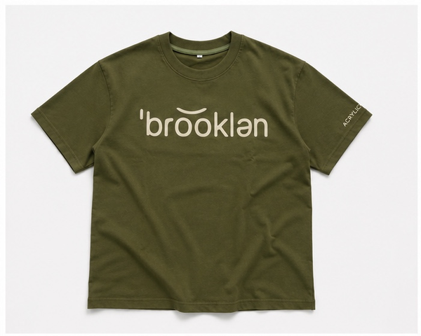 Olive Colored Signature Tee