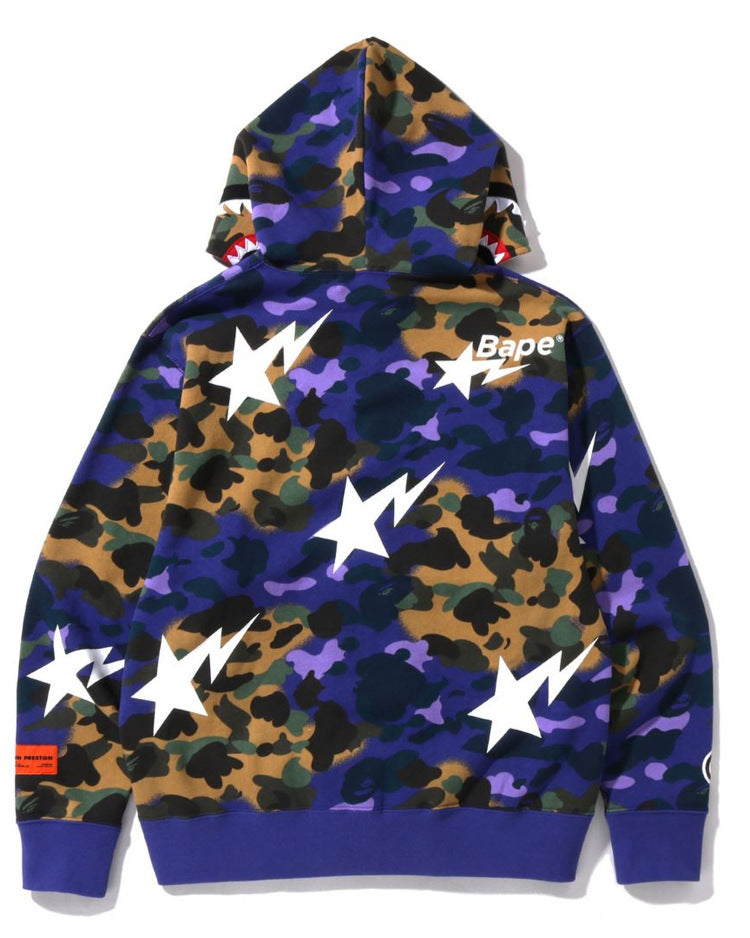 Branded, Stylish and Premium Quality camo bape shark hoodie 