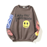 Custom Hip-hop Streetwear Unisex Oversize Pullover Fleece Sweatshirt - ACRYLIC SHOP