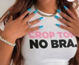 Women's "B!tch#S IS WEIRD" Sexy Crop Top T-Shirt - ACRYLIC SHOP